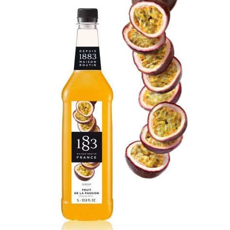 JARABE SIRUP MARACUYA PASSION FRUIT  1883 MAISON ROUTIN FRANCES SYRUP 1L-0