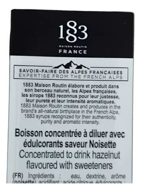 JARABE SIRUP MANGO 1883 MAISON ROUTIN FRANCES SYRUP 1L-1