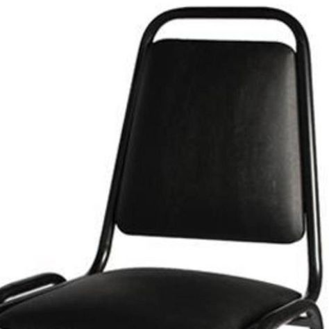 Silla Auditorio Tapizado Negro 84x49x47 cm-1