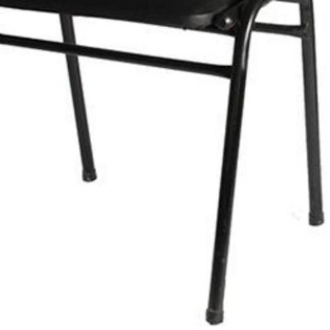 Silla Auditorio Tapizado Negro 84x49x47 cm-2