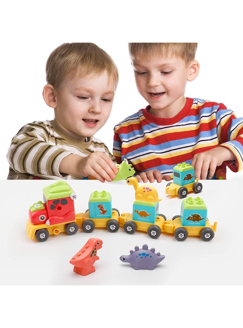 Tren Robot De Dinosaurios Para Niños, Desarmable 2 En 1-1
