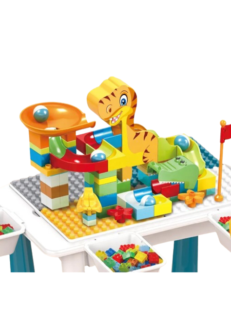 Mesa Para Legos Incluye Mesa 1 Silla Y Legos, 104 Pz Blocks-1