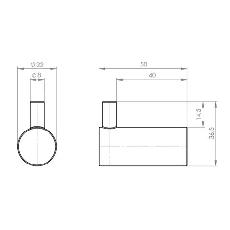 Percha Simple Toalla OZ-1