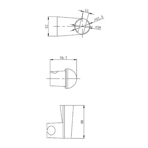 Soporte Ducha ABS Cromo-1