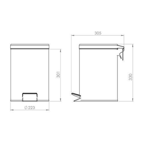 Basurero 8 L-3