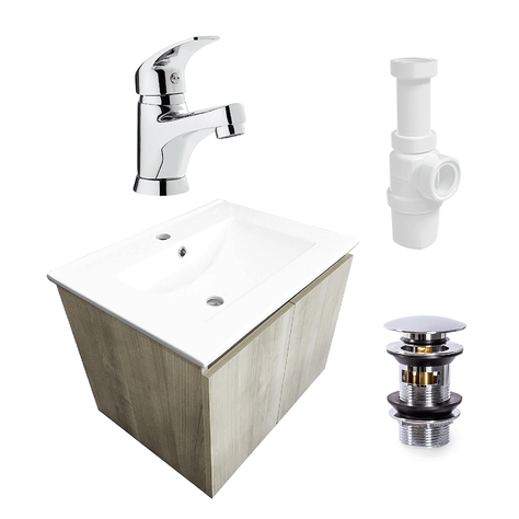 Pack Baño Vintage | Mueble + Grifería-0