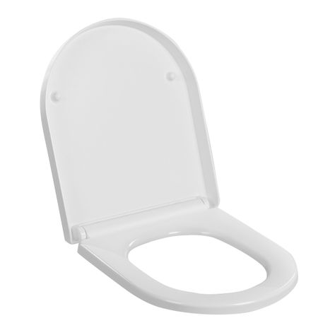 Asiento y Tapa Urea Soft Close para WC Atos visagra Acero Inox.-1