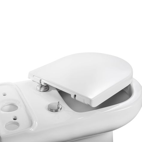 Asiento y Tapa Urea Soft Close para WC Atos visagra Acero Inox.-6