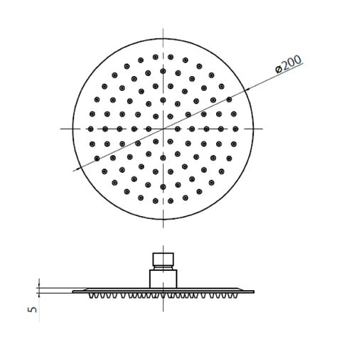Plato Ducha Circular de 20 cm Ultra Delgado-3