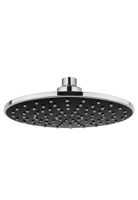 Plato Ducha Circular de 20 cm Cromo Negro-0