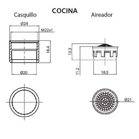 Set de 2 Aireadores Baño y Cocina-3