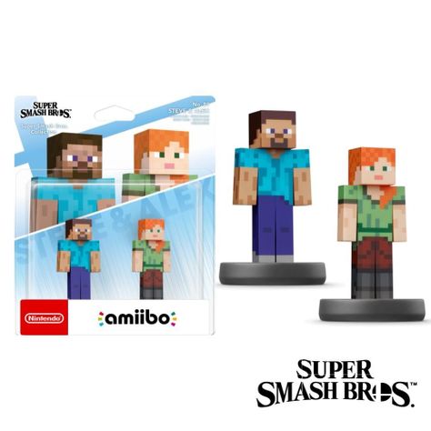 Amiibo Steve - Alex Super Smash Bros Nintendo-1