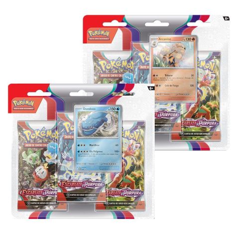 Cartas Pokemon Escarlata y Purpura Blister 3 Sobres Español-0