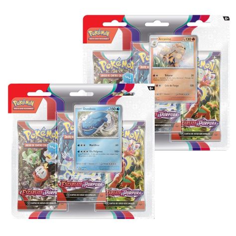 Cartas Pokemon Escarlata y Purpura Blister 3 Sobres Español-1