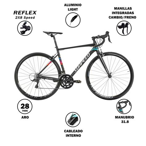 Bicicleta Sunpeed Ruta Triton Negra-1