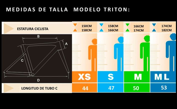 Bicicleta Sunpeed Ruta Triton Negra-6
