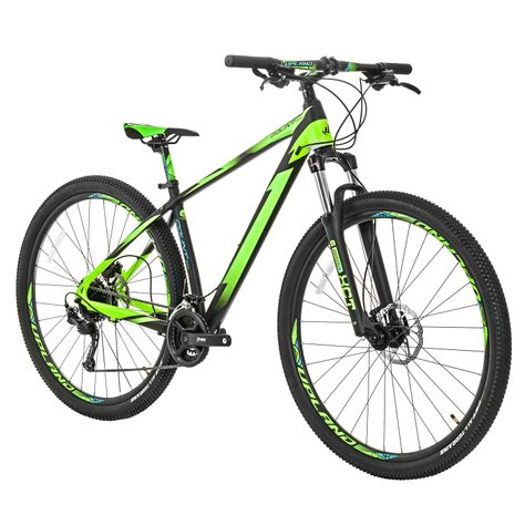 Bicicleta Upland count 200 29 Negra verde-1