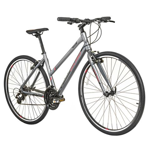 Bicicleta Upland Hibrida L380 Mujer gris-1