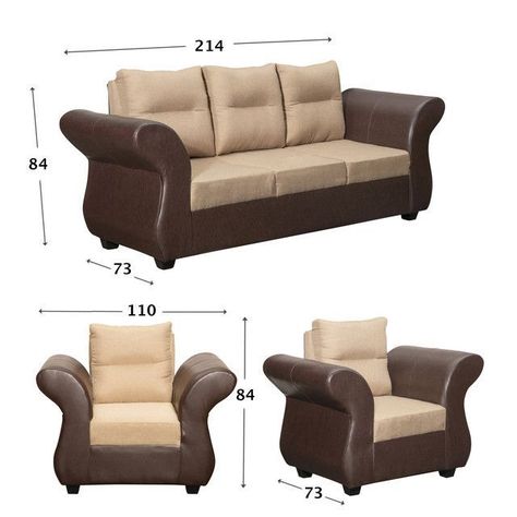 Juego de Living Zara 3.1.1 Tela-Pu Beige-1