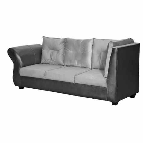 Sofa Seccional 3-2 Emma Felpa Gris-3