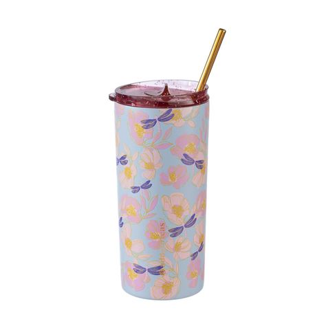 Tumbler Flores Celeste 470 ml-0