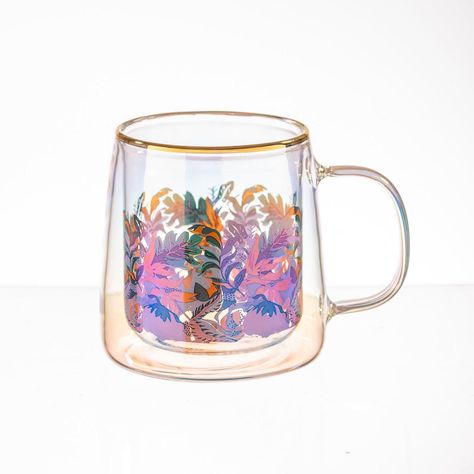 Taza Doble Vidrio Jungle Colors 250 ml-0