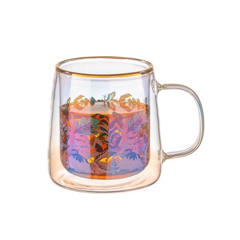 Taza Doble Vidrio Jungle Colors 250 ml-1