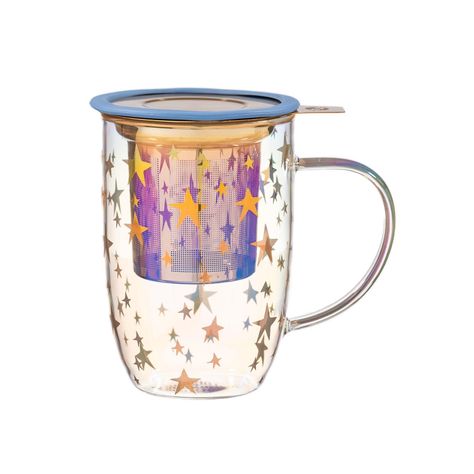 Mug Bhoro Gold Stars Iridescent 470 ml-0