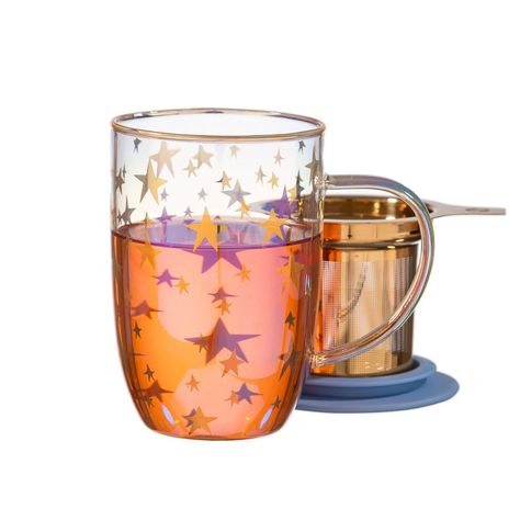 Mug Bhoro Gold Stars Iridescent 470 ml-1