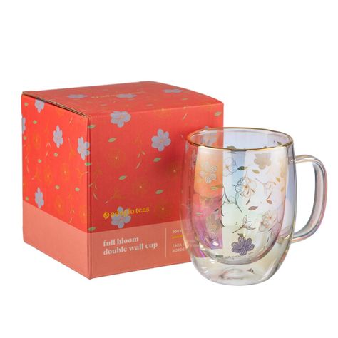 Taza Doble Vidrio Full Bloom Iridescent 300 ml-2