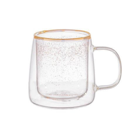 Taza Doble Vidrio Shiny Dots 250 ml-0