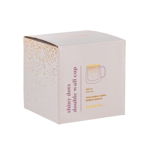 Taza Doble Vidrio Shiny Dots 250 ml-2