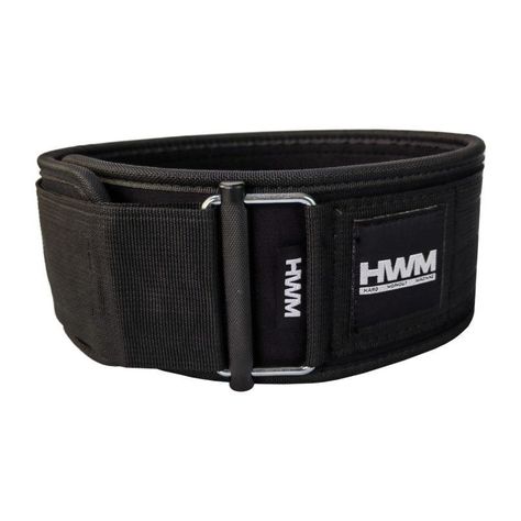 Straight Weightlifting Belt Black XL HWM-2