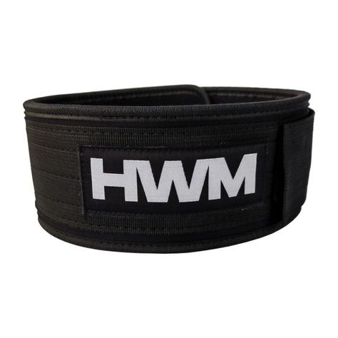 Straight Weightlifting Belt Black XL HWM-0