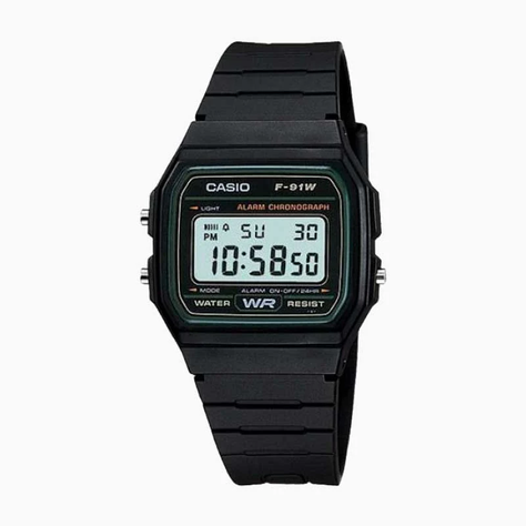 Reloj De Pulsera Casio Collection F-91w Con Luz Nocturna-0