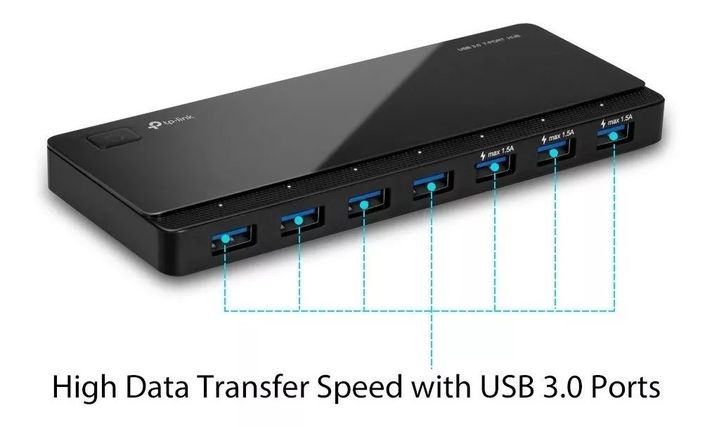 Hub Usb 3.0 De 7 Puertos Tp-link Uh720 - Carga Rapida-2