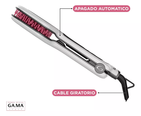 Cepillo Alisador Anti-frizz Ga.ma Innova Duo Blanco 110v/220-2
