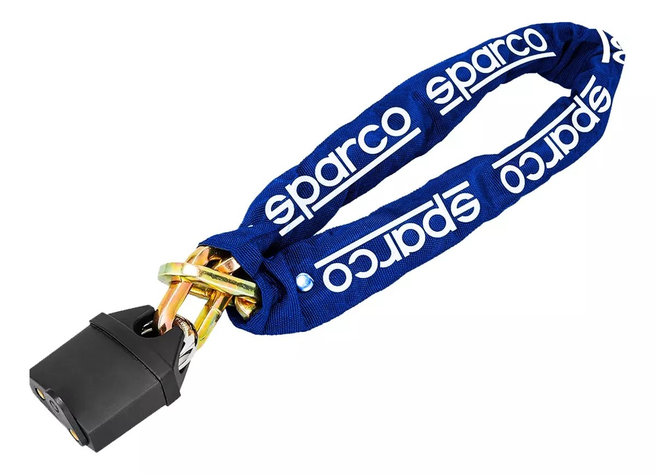 Candado + Cadena Antirrobo Sparco Para Rueda De Repuesto-3