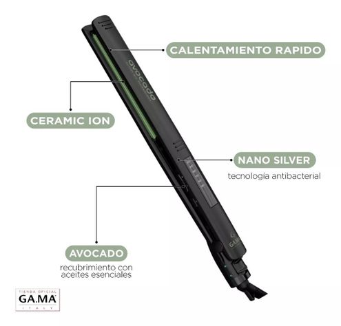 Plancha Alisadora Gama Elegance Led Avocado Ceramic Ion-3