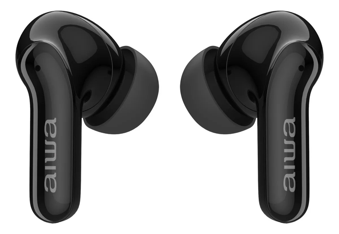 Audifonos Bluetooth Inalambricos Aiwa Funcion Tws Aw-twsr2 Negro-1