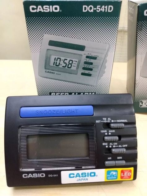 Reloj Casio Despertador Negro Dq541-1 Con Luz Pila Incluida-3