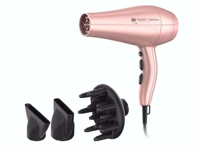 Secador De Pelo Gama Italy 3d Therapy Diva 3d Keration Rosa-1