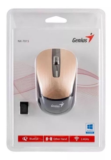 Mouse Inalámbrico Genius Nx-7015 Gold Wireless 1200 Dpi-4
