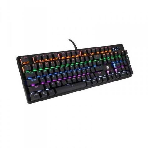 Teclado Mecanico Hp Gk100 Retroiluminado Rgb Negro Español-1