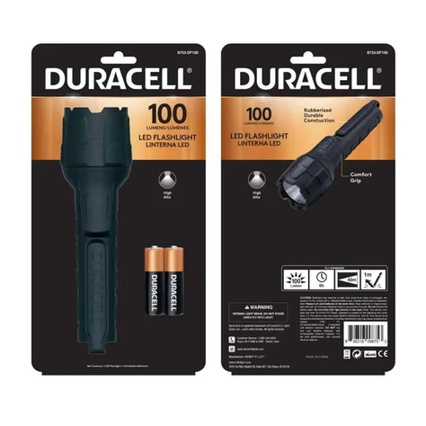Linterna Engomada Rugorizada Duracell 100 Lm 8753-DF100-3