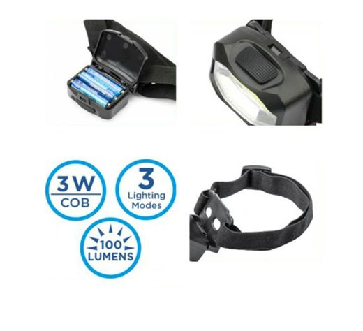 Linterna De Cabeza Westinghouse 100 Lm 3 Modos Incluye Pilas-1