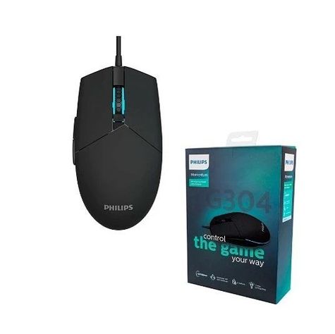 Mouse gamer alambrico Philips 6 Botones SPK9304-1