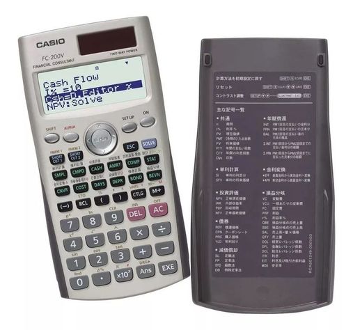 Calculadora Financiera Casio Fc-200v Color Plateado-0
