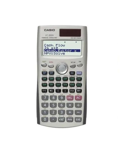 Calculadora Financiera Casio Fc-200v Color Plateado-2