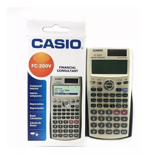 Calculadora Financiera Casio Fc-200v Color Plateado-3